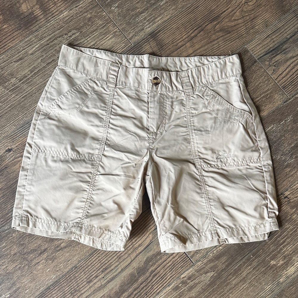 America Outback Nylon Tan Casual Shorts, Women’s Size M